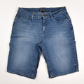Women's Blue Denim Bermuda Shorts by DKNY Jeans, Size 12