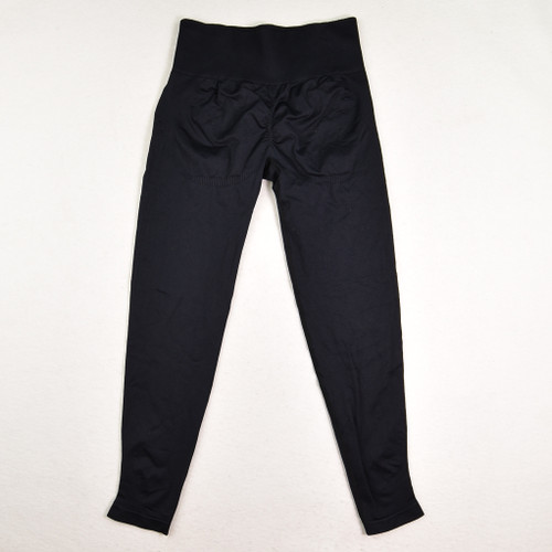 Women's Black High Waist Leggings, Size M