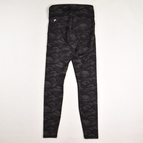 Women's Black Camo Leggings, Size S