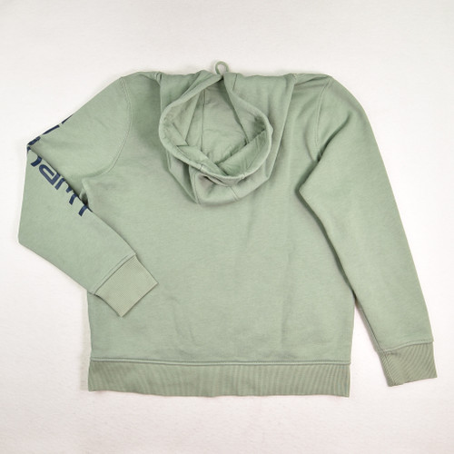 Women's Light Green Pullover Hoodie, Size L