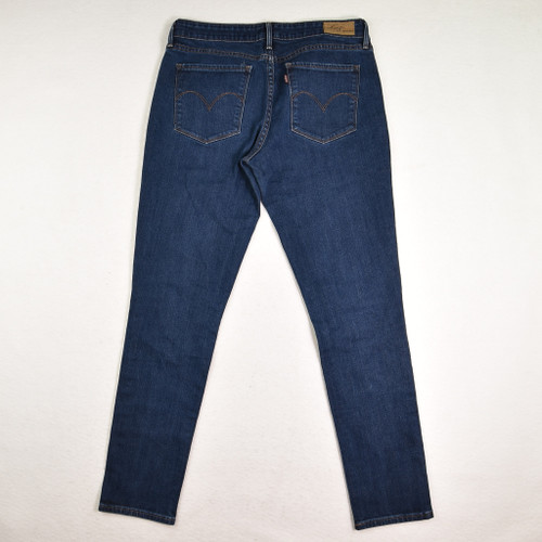 Women's Blue Denim Demi Curve Skinny Jeans, Size 8