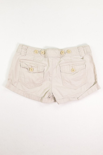 Women's Tan Multi Pocket Cuffed Shorts, Size 8
