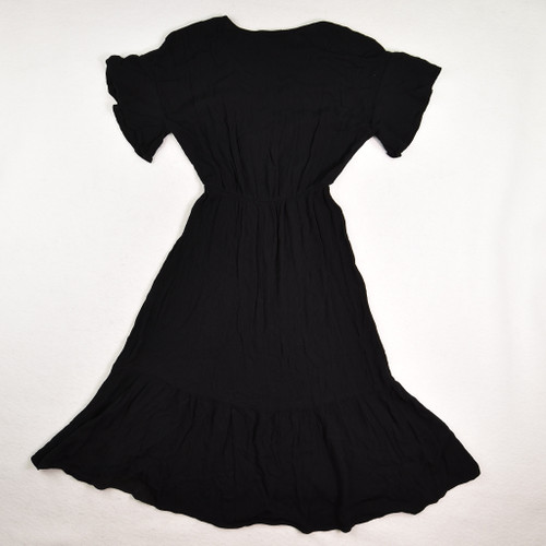Women's Black Short Sleeve Dress, Size XS