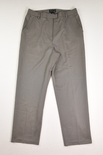 This is a pair of Women's Grey Dress Pants by Style & Co. Petite, Size 12P.