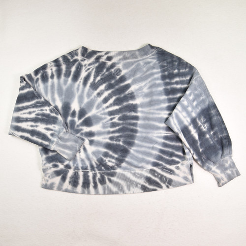 Women's Blue Tie Dyed Sweatshirt, Size M