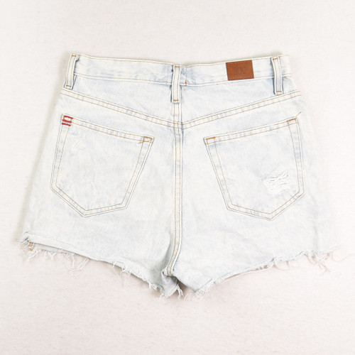 Women's Distressed Denim Cutoffs, Size 27