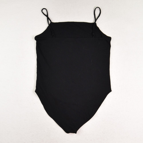 Women's Black Spaghetti Strap BodySuit, Size L