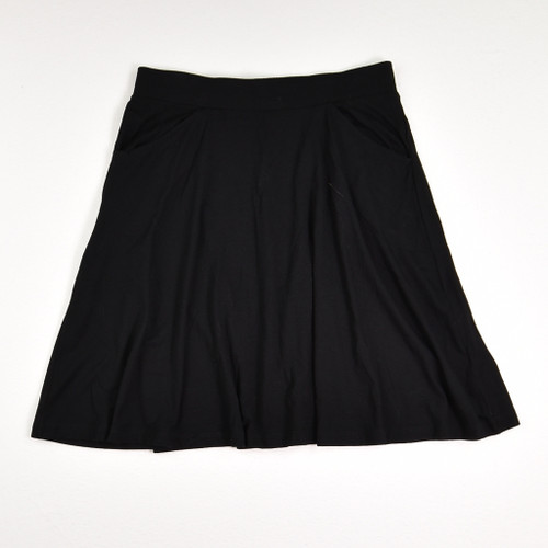 This black knit skirt by Asos has front pockets, and is a size 8.