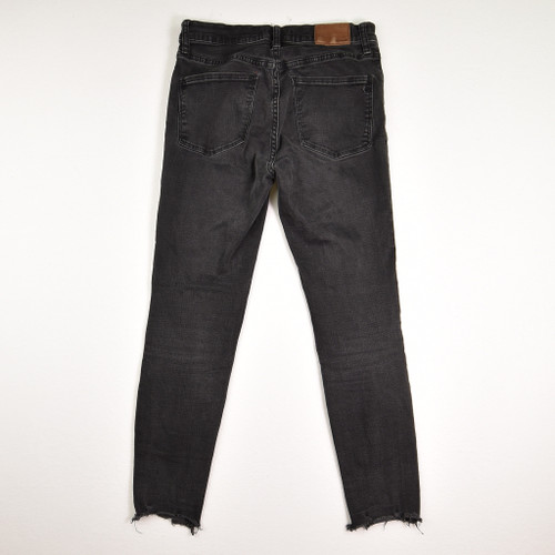 Women's Black High-Rise Skinny Jeans, Size 28P