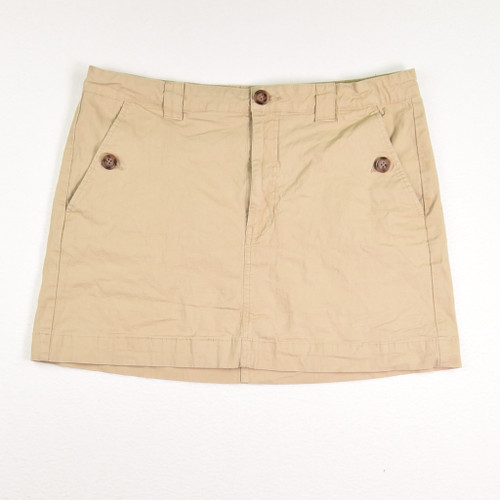 This tan cotton short skirt by Wild Fable is a Size 14.