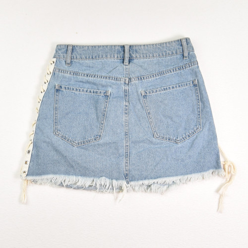 Women's Distressed Denim Skirt, Size 27