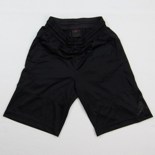 Women's Black Long Shorts with Front Pockets Size S