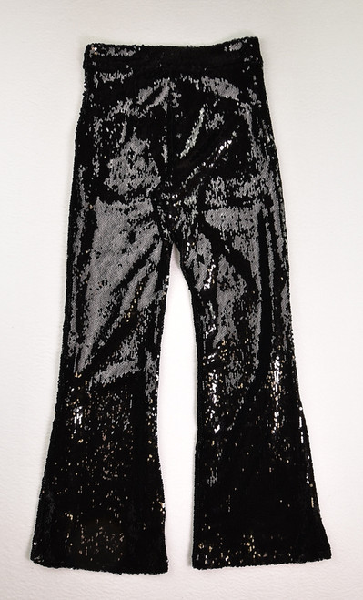 Women's Black Sequined Pants, Size 0P