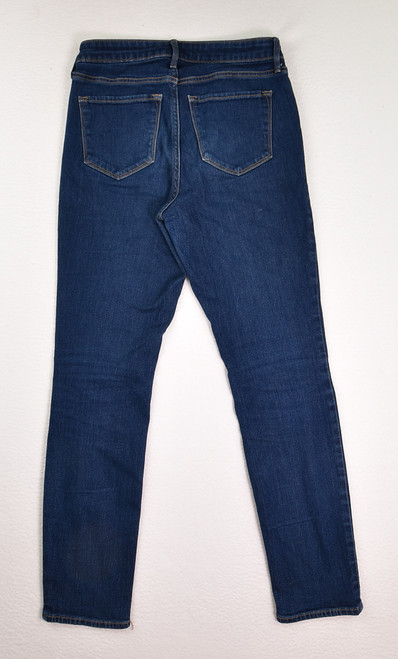 Women's Blue High-Rise Straight Jeans, Size 6