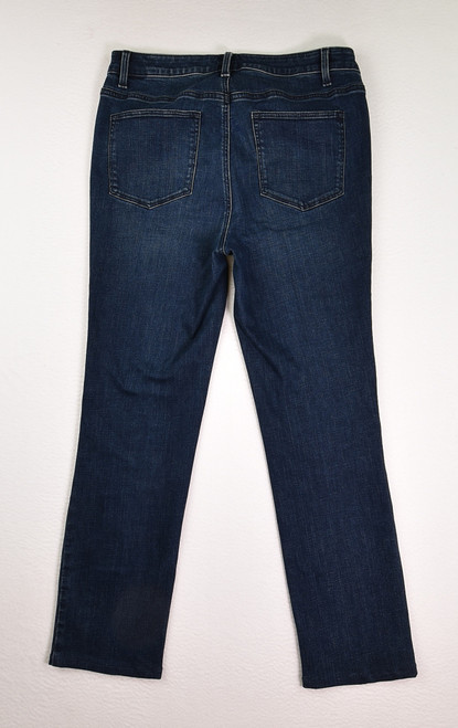 Women's High-Waist Straight Leg Jeans, Size 10