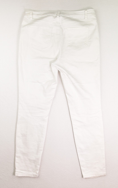 Women's White Jeans, Size 14