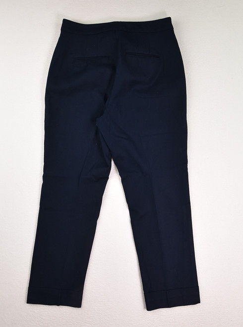 Women's Blue Cuffed Dress Pants, Size 6