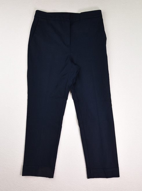 This is a pair of blue cuffed dress pants by Ann Taylor Factory, Size 6.