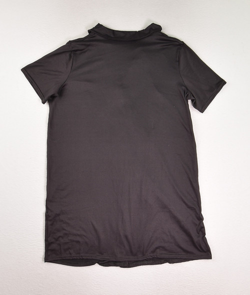 Women's Grey Silky Buttoned Dress, Size 4