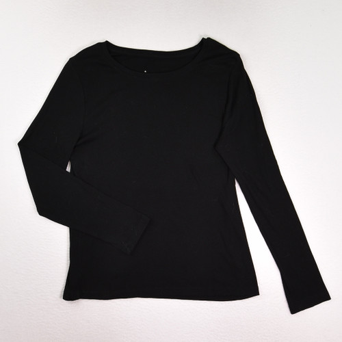 This is a black, long sleeve knit shirt by A New Day, Size L.