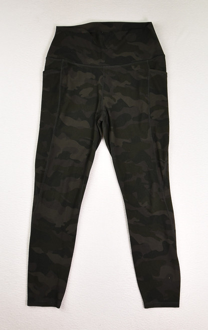 This is a pair of green camo leggings by RBX, Size M.