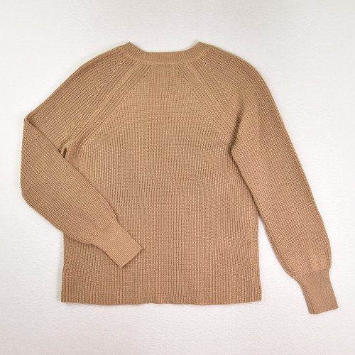 Women's Tan Long Sleeve Sweater, Size M