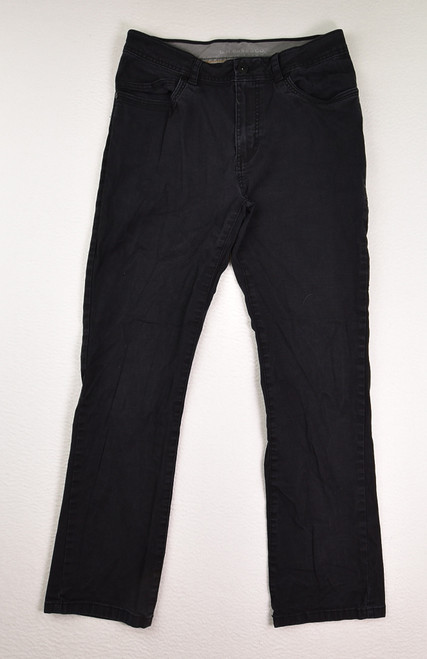This is a pair of black denim jeans by G. H. Bass & Co., Size 30 x 30.