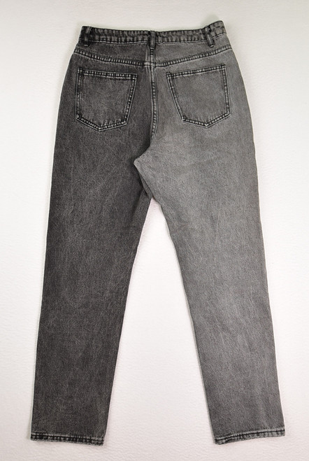 Women's Grey Distressed Jeans, Size S