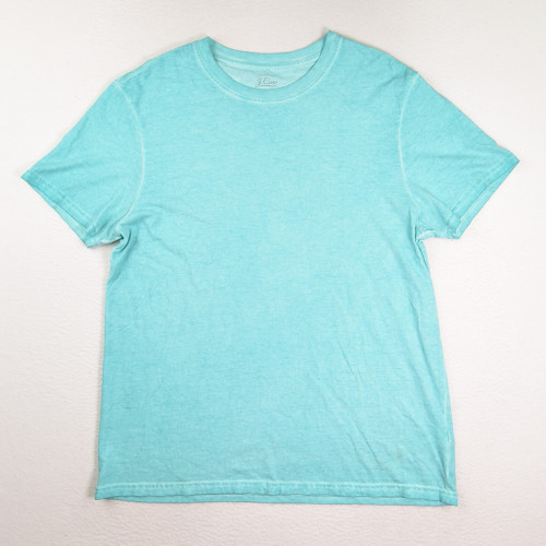 This is a men's pale teal short sleeve t-shirt by J. Crew, Size L.