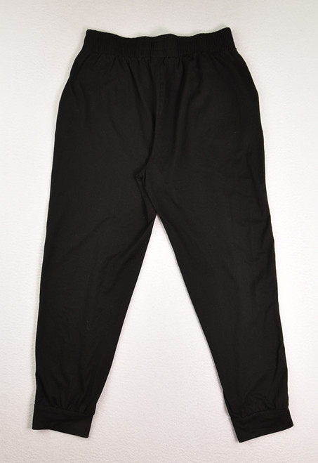 Women's Black Sweat Style Pants, Size L