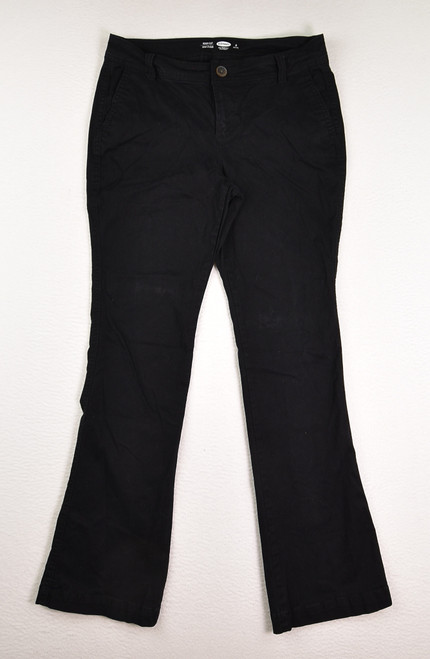 This is a pair of black, boot cut pants from Old Navy, size 6 Petite.