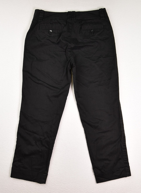 Women's Black Mercer Fit Pants by Eddie Bauer, Size 8 Tall.