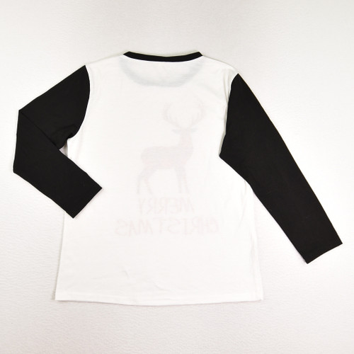 Women's Reindeer Christmas Pajama Shirt, Size S