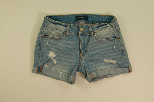 Women's Aeropostale Denim Cuffed Shorts Size 00