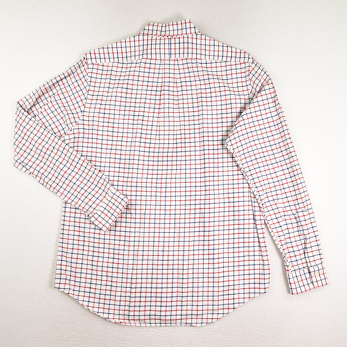 Men's Ralph Lauren Red & Blue Plaid Shirt, Size L