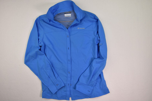 Women's Blue Columbia Sun Protection Long Sleeve Blouse Size M
