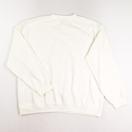 Women's Cream Reindeer Sweatshirt, Size M