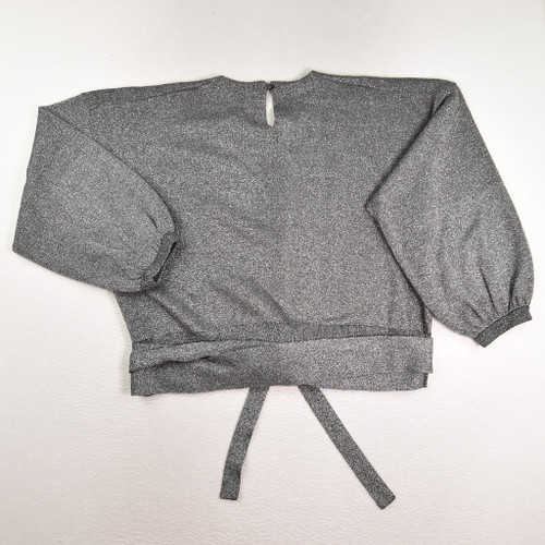 Women's Silver Sparkly Sweater by J. Crew, Size 2X