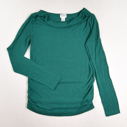 This is a green, maternity sweater by Motherhood Maternity, Size S.