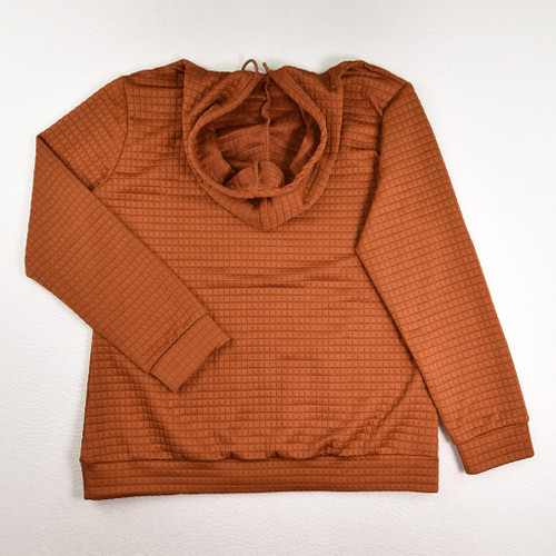 Women's Quilted Polyester Hoodie, Size XL