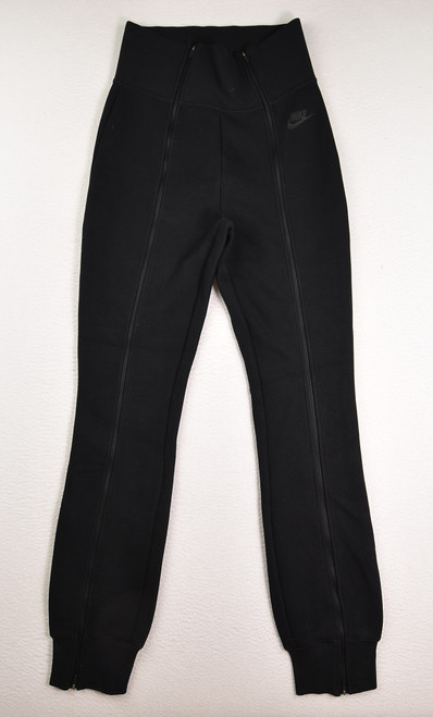 This is a pair of black, zip leg sweatpants from Nike, Size S.