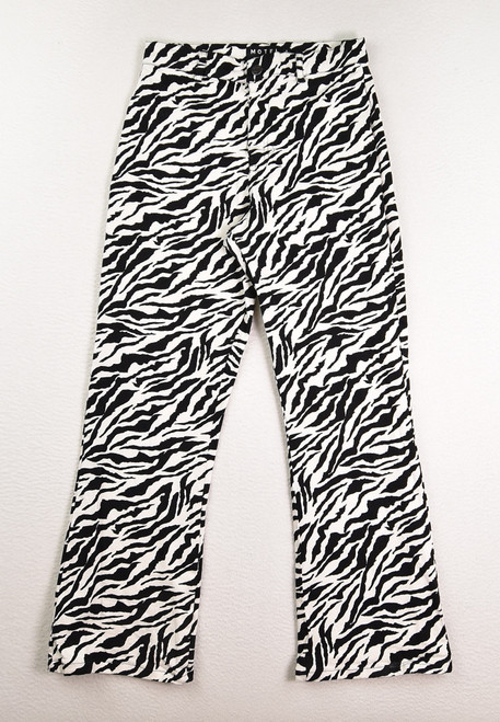This is a pair of Women's Zebra Stripe Denim Jeans by Motel, Size S.