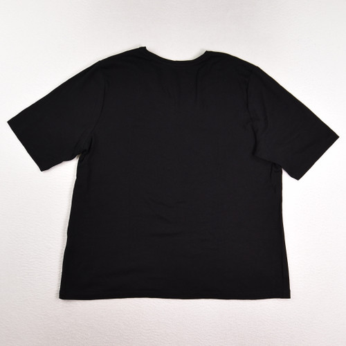 Women's Black Short Sleeve T-Shirt, Chico's, Size 3, SKU #TC3515