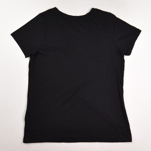 Women's Black V-Neck T-Shirt by Arizona Jeans, Size XXL, SKU #1TC3519