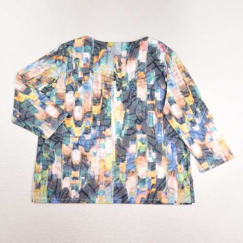 Women's Multi-Color Knit Shirt by Alfred Dunner Petite, Size PM