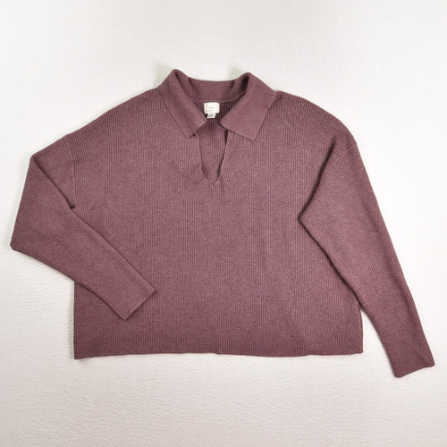 This is a mauve sweater by A New Day, Size XL.