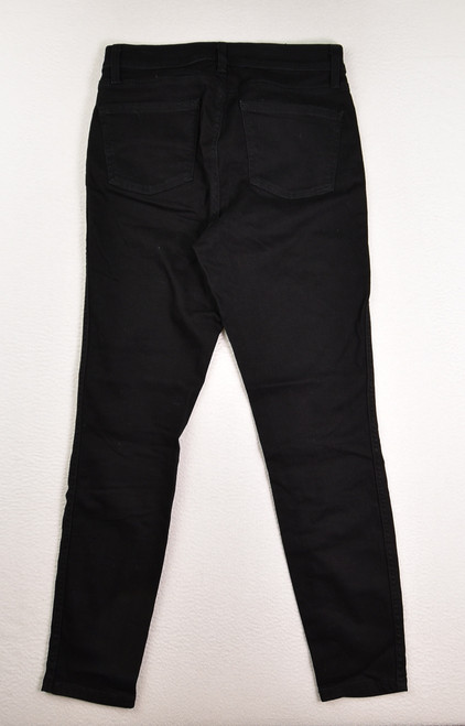 Women's Black Kirkland High-Rise Skinny Fit Jeans, Size 10