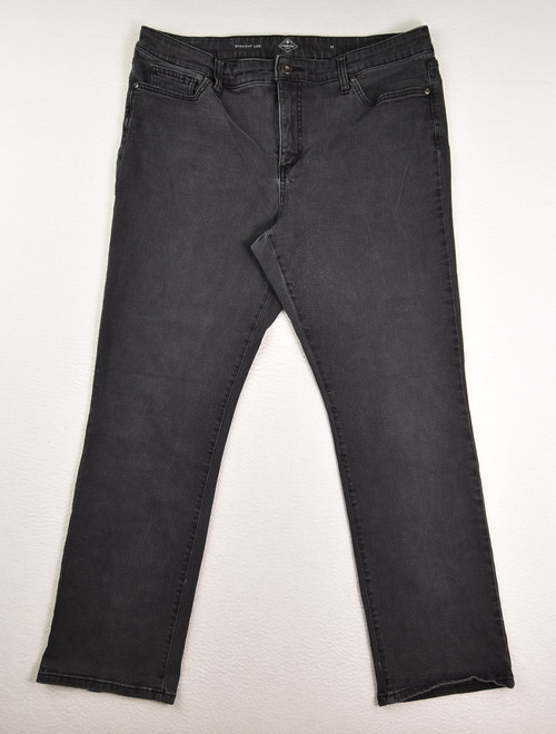 This is a pair of Women's Black Straight Leg Jeans by St. John's Bay, Size 18.