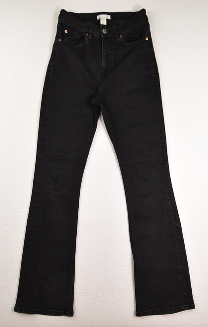 This is a pair of Women's Black Denim Jeans by H & M, Size 6.