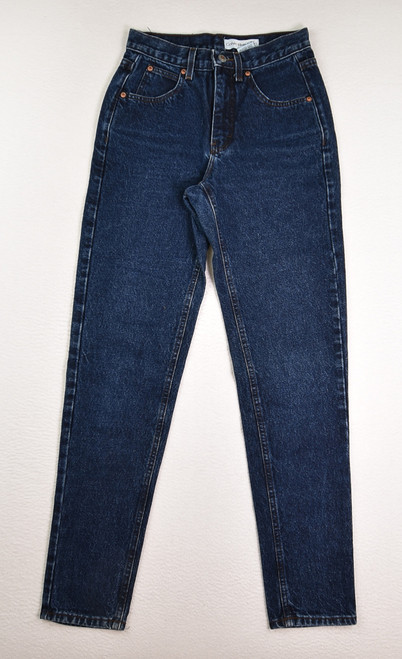 This is a pair of Women's Blue Denim Jeans by Calvin Klein, Size 4.